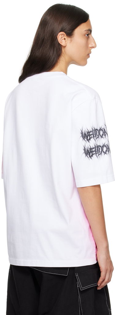 T-shirt We11done Graphic Print T-Shirt Vit | WD-TT3-23-748-U-WH, 2