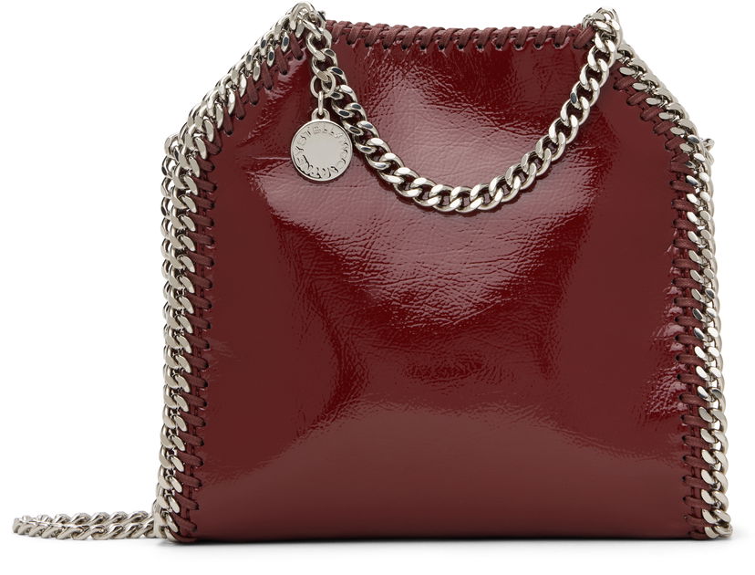 Axelväska Stella McCartney Tiny Falabella Shoulder Bag Bourgogne | 391698WP0495