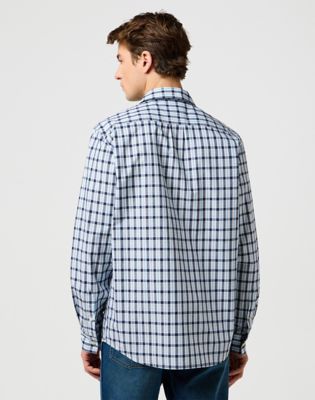 Skjorta Wrangler Wrangler Regular Fit One Pocket Long Sleeve Shirt Blå | 112371552:XXL, 0