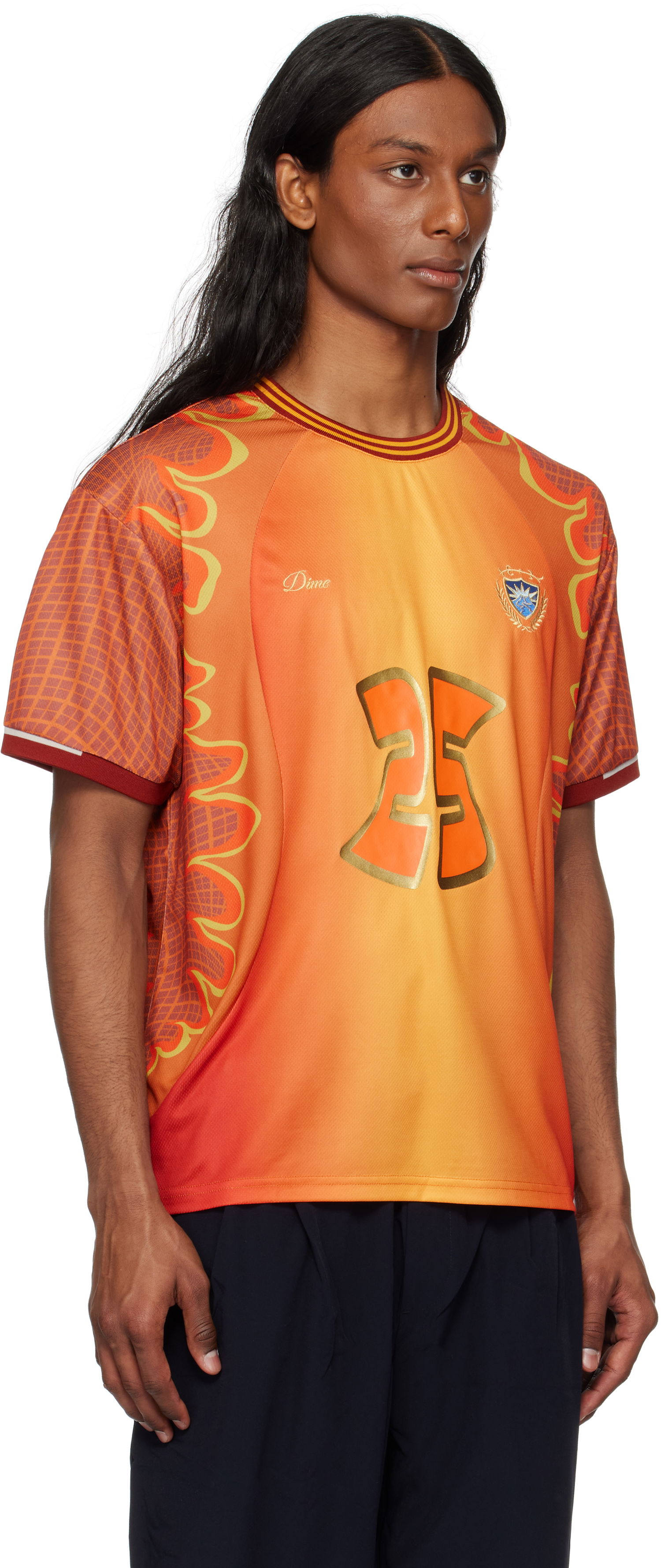 Jersey Dime Dime Holy Flame Jersey T-Shirt Orange | DIME2SP257HEL, 1