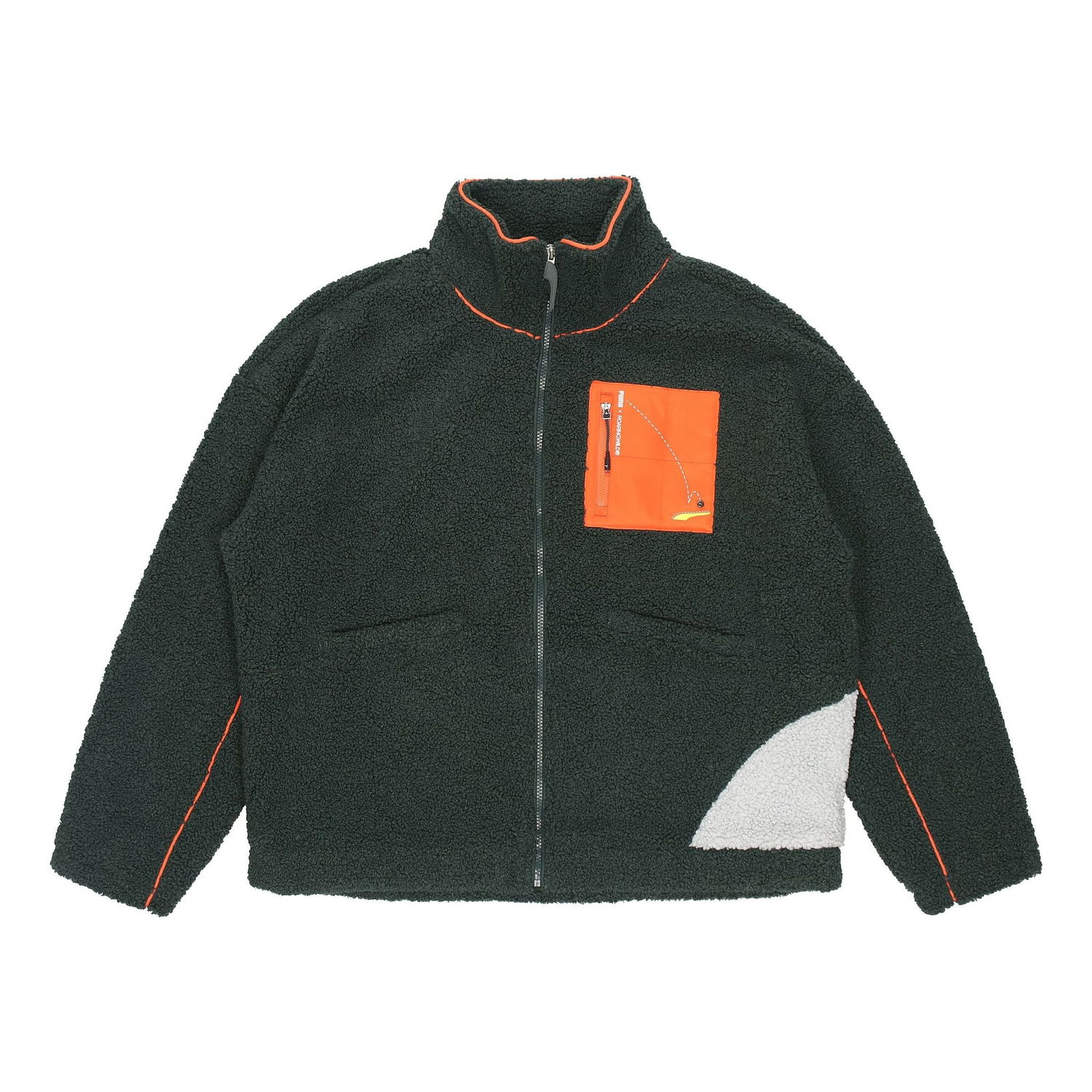 Sweater Puma PUMA x ROARINGWILD Sherpa Fleece Jacket Grön | 532597-80, 0