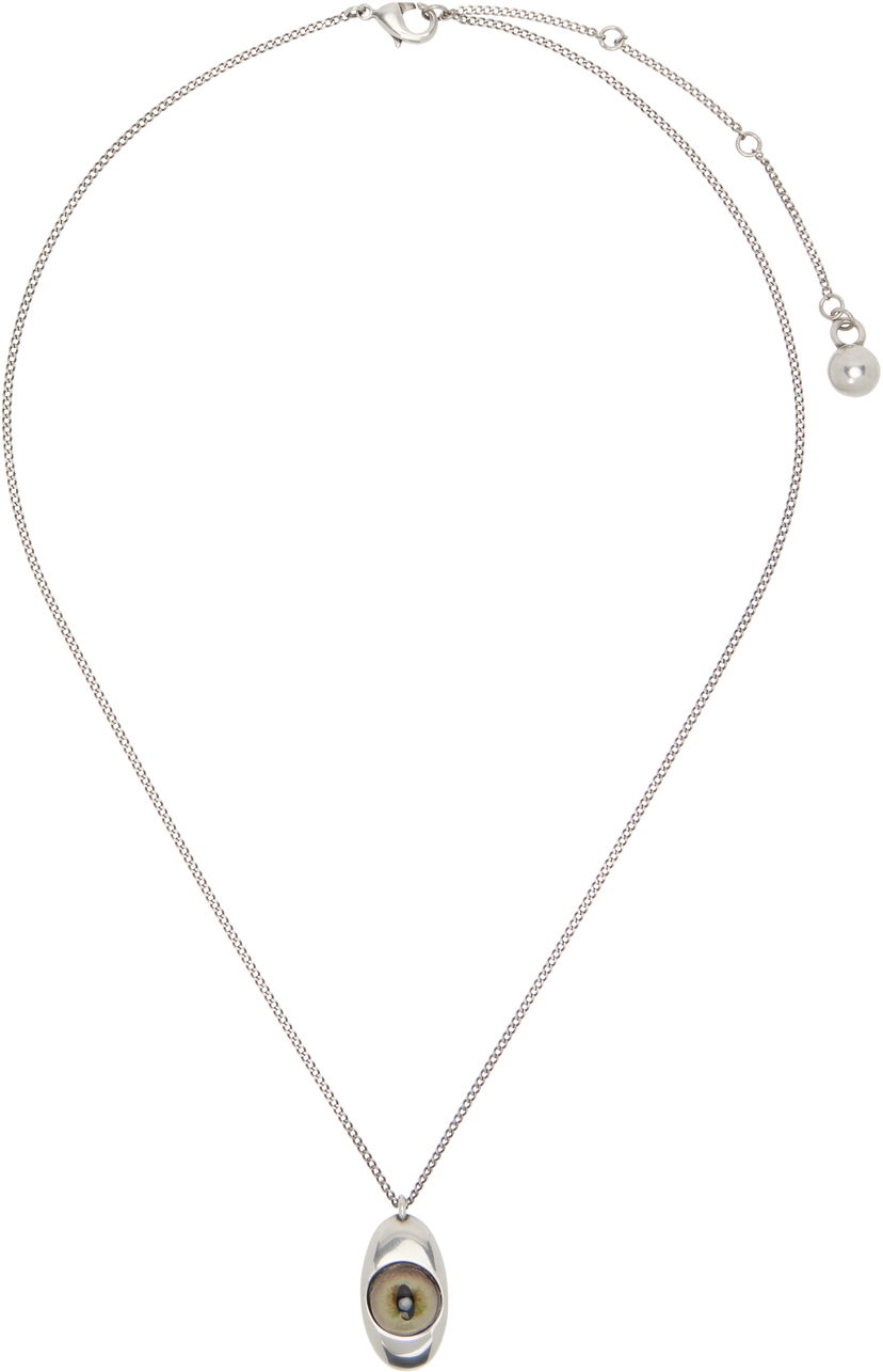 Halsband LEMAIRE Lemaire Cat Eye Pendant Necklace Metallisk | JW0119 LO036