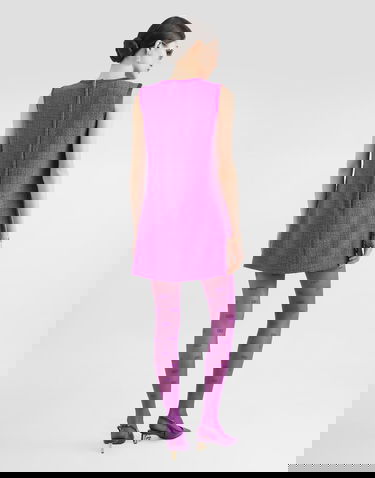 Klä Dolce & Gabbana Dolce & Gabbana Rachel Tweed Sleeveless Mini Dress Purpur | F6TLKTFMTACF0571, 2