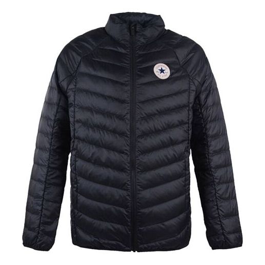 Pufferjacka Converse Warm Down Jacket Svart | 10005116-A01