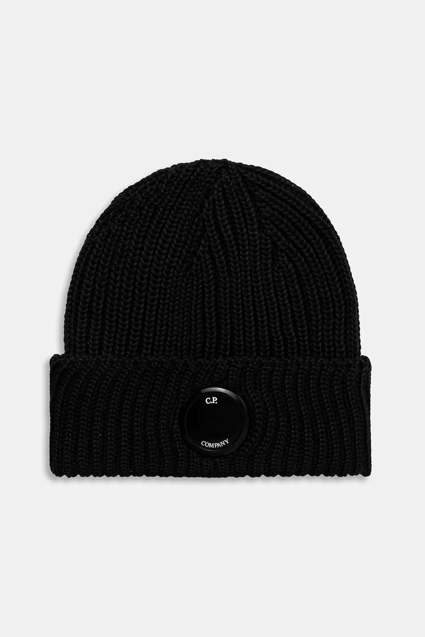 Mössa C.P. Company C.P. Company Wool Beanie Svart | RFCMAC739A005509A