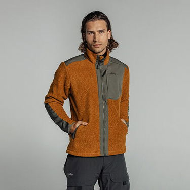 Sweater Lundhags Lundhags Saruk Wool Pile Mid Full Zip Jacket Gul | 46011-23, 3