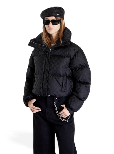 Pufferjacka MISBHV Monogram Nylon Puffer Svart | 3121W414