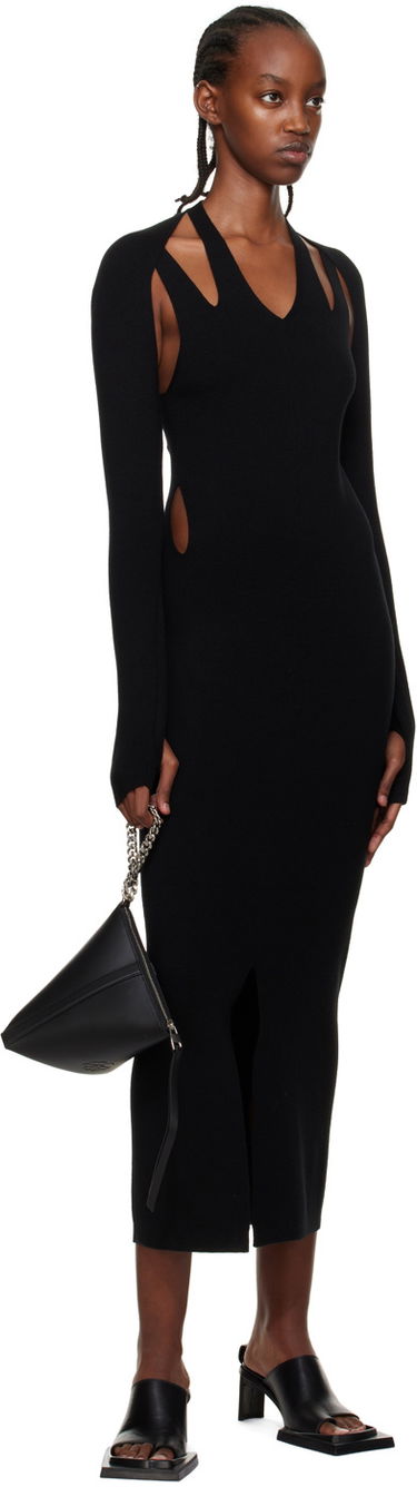 Klä Dion Lee Plaited Midi Dress Svart | A7613P22, 3