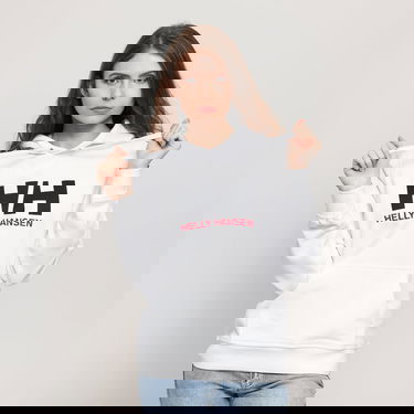 Sweatshirt Helly Hansen Logo Hoodie Vit | 33978 001, 0