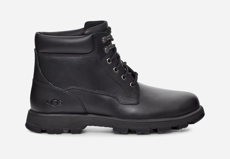 Kläder UGG ® Stenton Boot for Men in Black, Size 9, Leather Orange | 1120990-BLLE, 0
