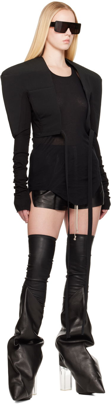 Jacka Rick Owens Rick Owens Hollywood Tight Blazer Svart | RO01E7275 PCVSJA, 3