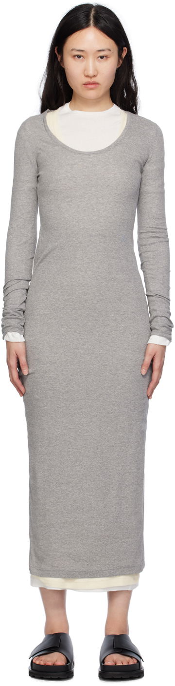 Klä Jil Sander Layered Maxi Dress Grå | J40FV0103_JTN357
