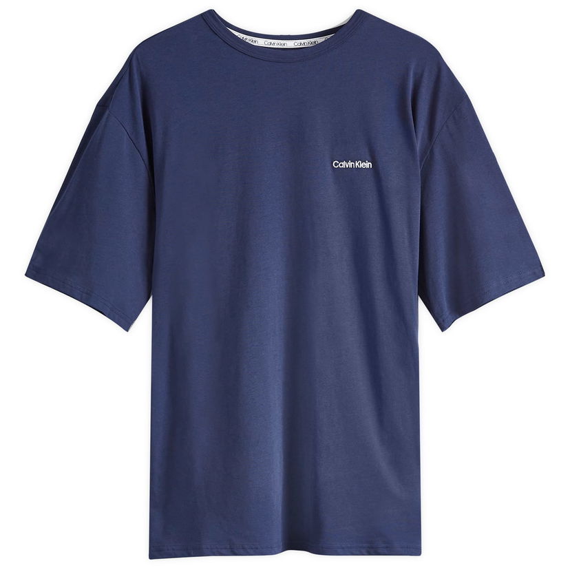T-shirt CALVIN KLEIN Crew Neck Lounge Mörkblå | 000NM2298EVN7