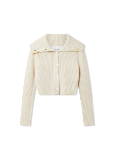 Sweater AXEL ARIGATO Cropped Knit Cardigan Vit | A3359002, 1