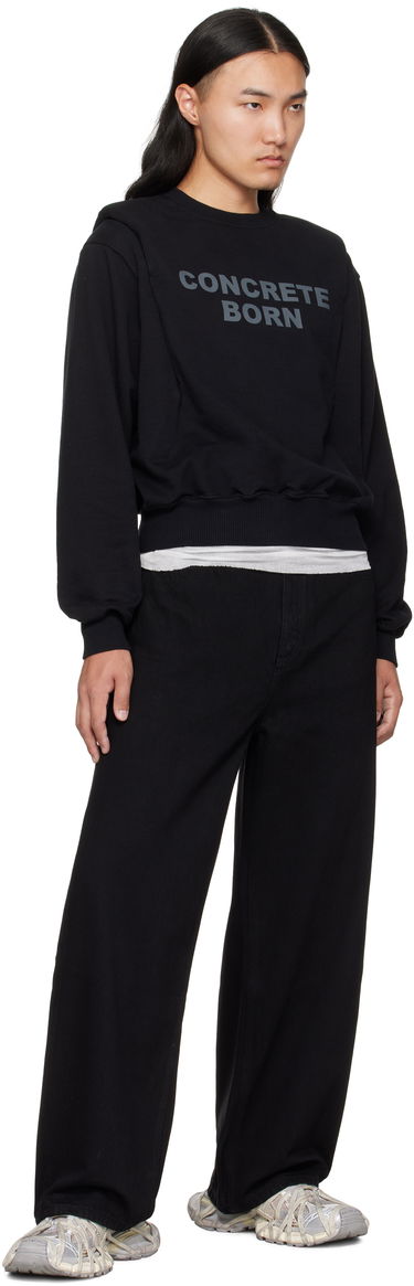 Sweatshirt Han Kjøbenhavn Han Kjobenhavn Collared Crewneck Sweatshirt Svart | M-134680, 3