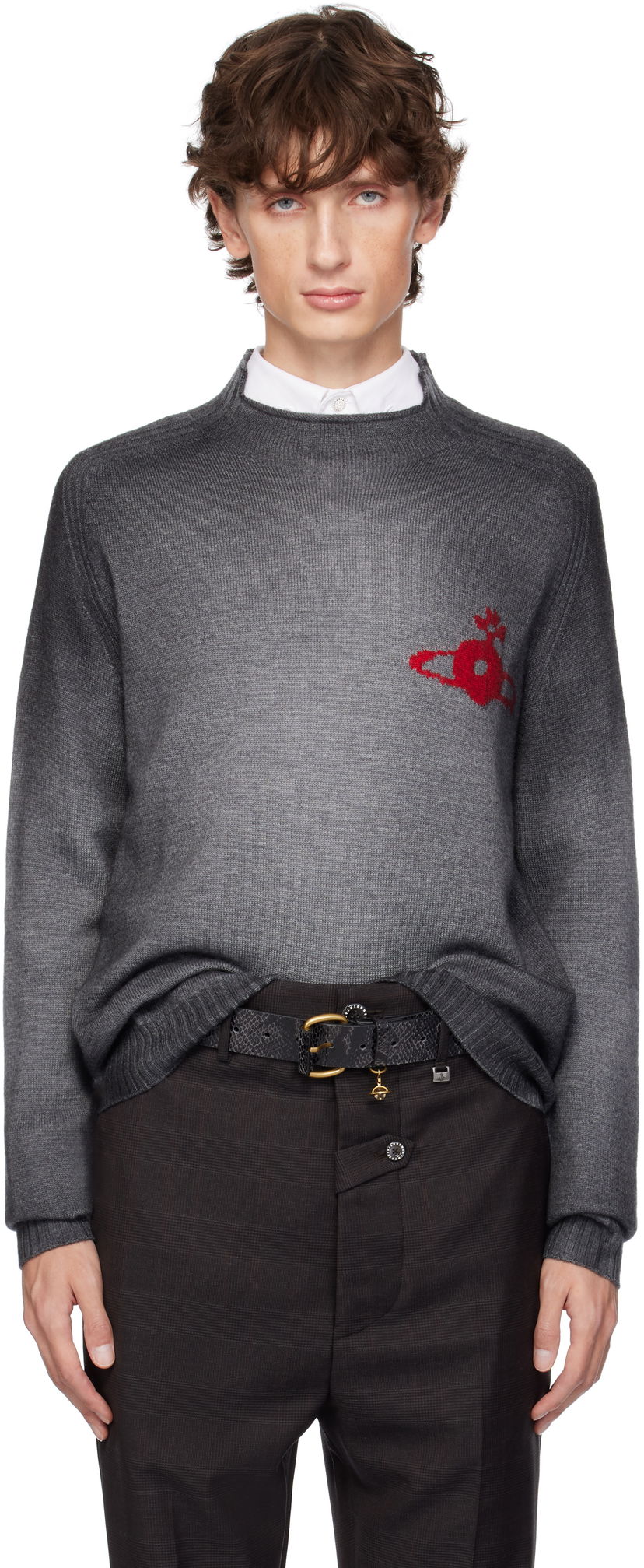 Sweater Vivienne Westwood Sweater Crewneck Grå | 27010023-Y002U-