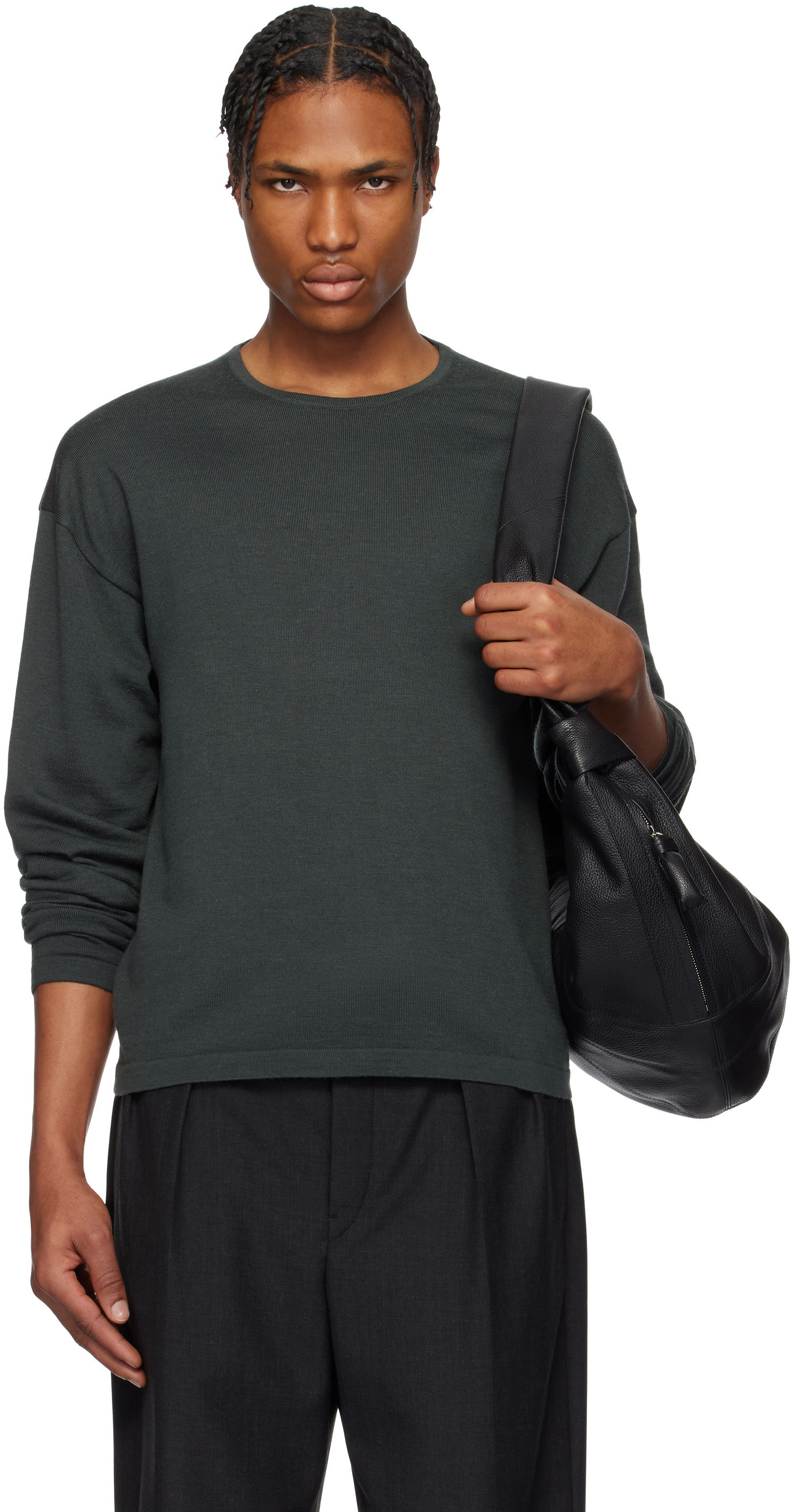 Sweater LEMAIRE Lemaire Crew Neck Sweater Grön | TO1359 LK087, 0