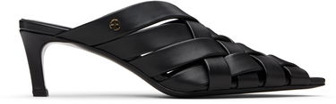 Tillbehör Anine Bing ANINE BING Eve Woven Heeled Mules Svart | A-14-11311-BLK1, 0