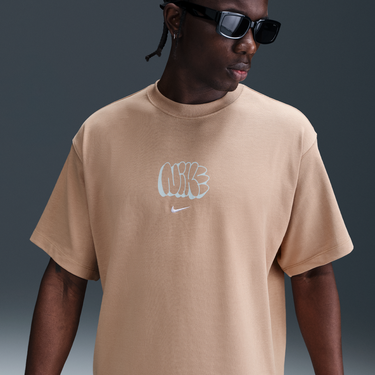 T-shirt Nike Nike Solo Swoosh T-Shirt Beige | HQ4182-200, 2