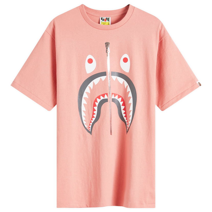 T-shirt BAPE A Bathing Ape Men's Shark T-Shirt in Pink, Size Large | END. Clothing Rosa | 001TEK301003M-PNK
