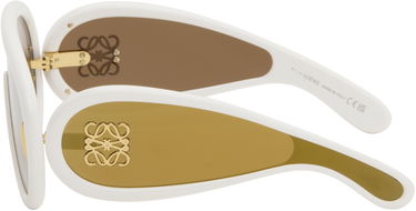Solglasögon Loewe Wave Mask Sunglasses Vit | LW40108I 192337132728, 2