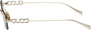 Solglasögon Gucci Gucci 'Gucci' Block Rectangular Sunglasses Metallisk | GG1808S-003, 2
