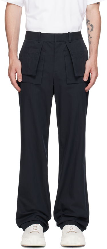 Cargo byxor Helmut Lang Helmut Lang Utility Car Trousers Mörkblå | O04HM213, 0