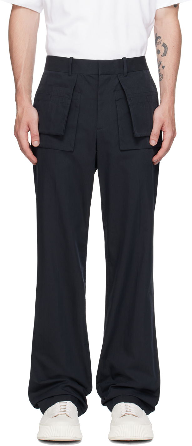 Cargo byxor Helmut Lang Helmut Lang Utility Car Trousers Mörkblå | O04HM213