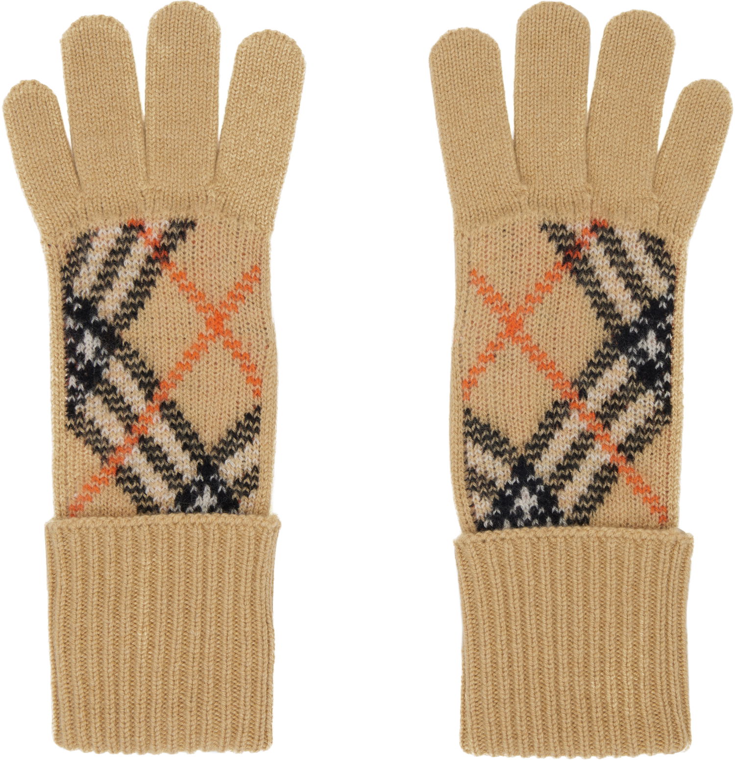 Handskar Burberry Cashmere Blend Gloves Beige | 8098890, 0