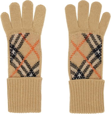 Handskar Burberry Cashmere Blend Gloves Beige | 8098890, 0