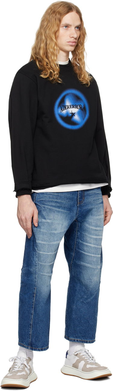 Sweatshirt ADER ERROR Black Graphic Sweatshirt Svart | BN01FWSW0102BK, 3