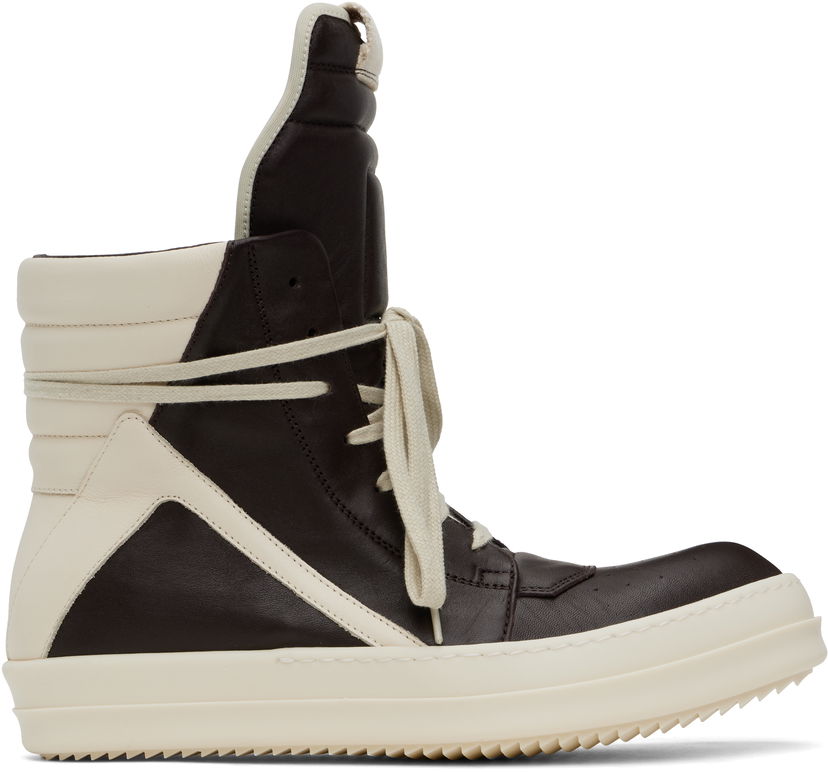 Sneakers och skor Rick Owens Rick Owens Hollywood Geobasket Brun | RU01E5894 LGYLCO
