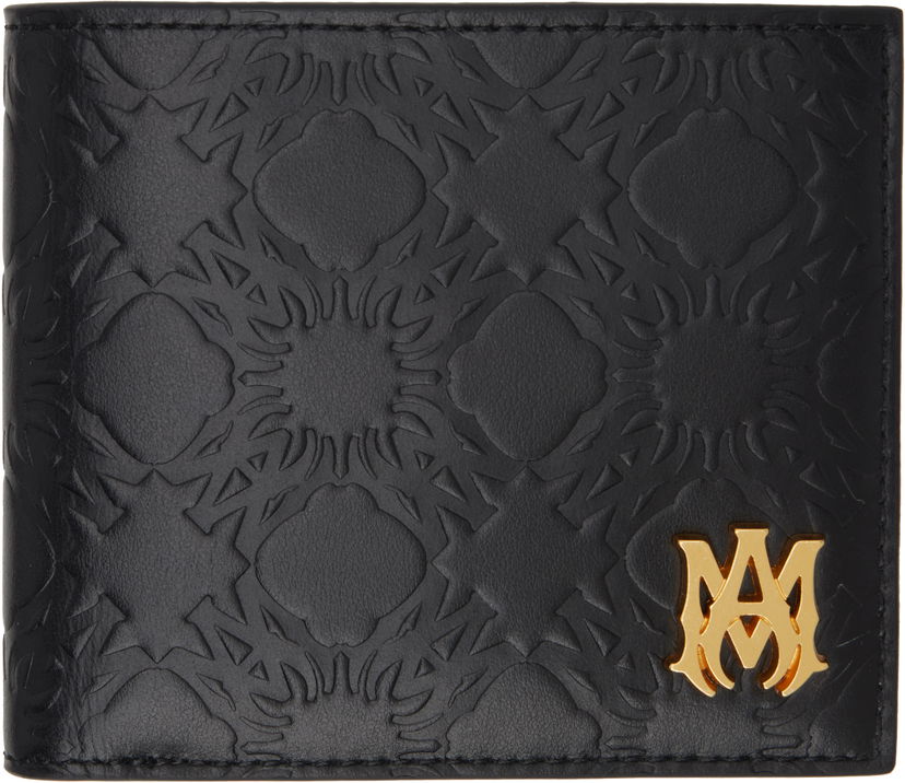 Plånbok AMIRI Quad Embossed Leather Bifold Wallet Svart | AMACBI1010