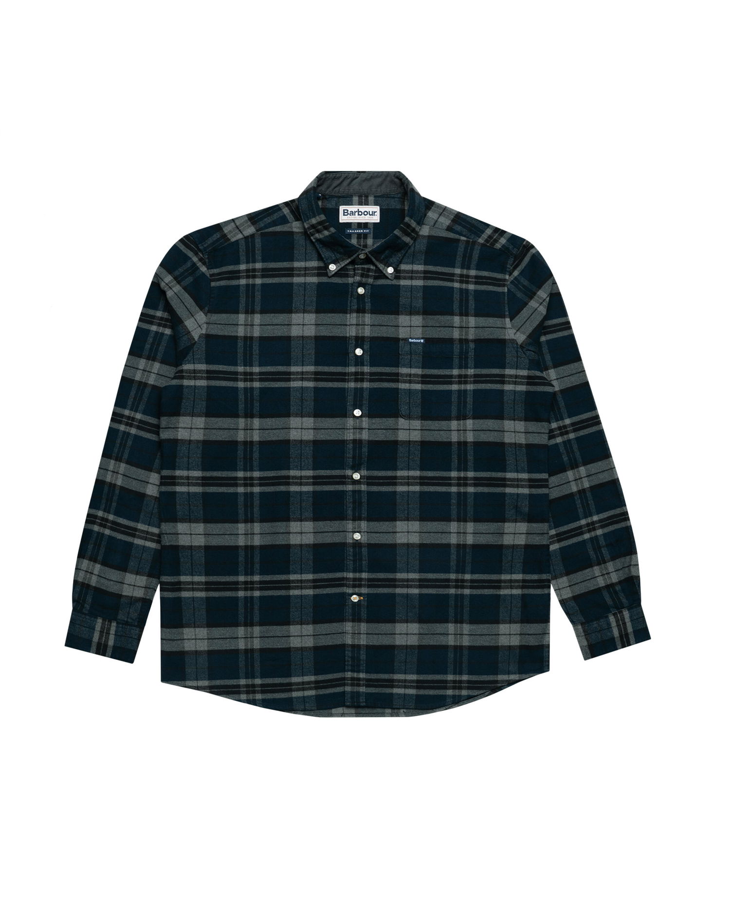 Skjorta Barbour Betsom Tailored Flannel Plaid Long-Sleeved Shirt Flerfärgad | MSH4998GY52, 0
