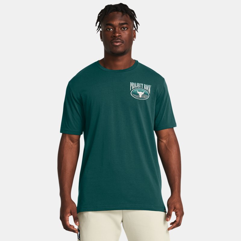 T-shirt Under Armour Project Rock Day Kurzarm-Shirt Grön | 1383221-449