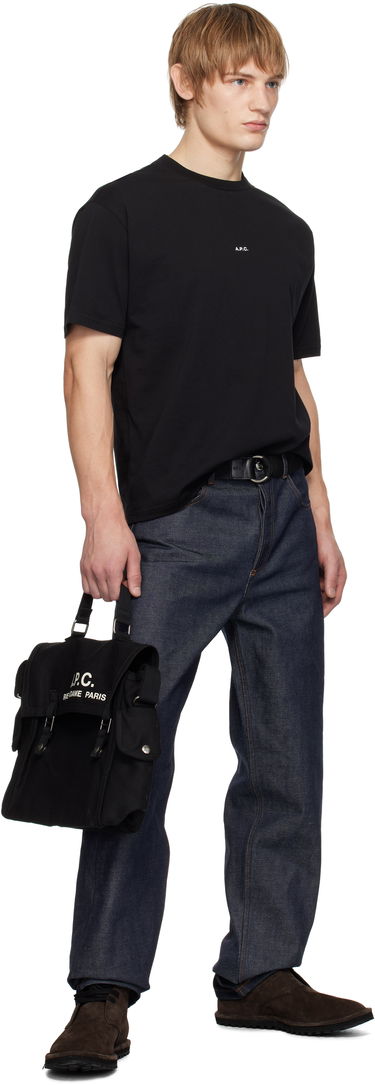 Axelväska A.P.C. A.P.C. Besace Recuperation Canvas Bag Svart | CODBM.H61930, 4