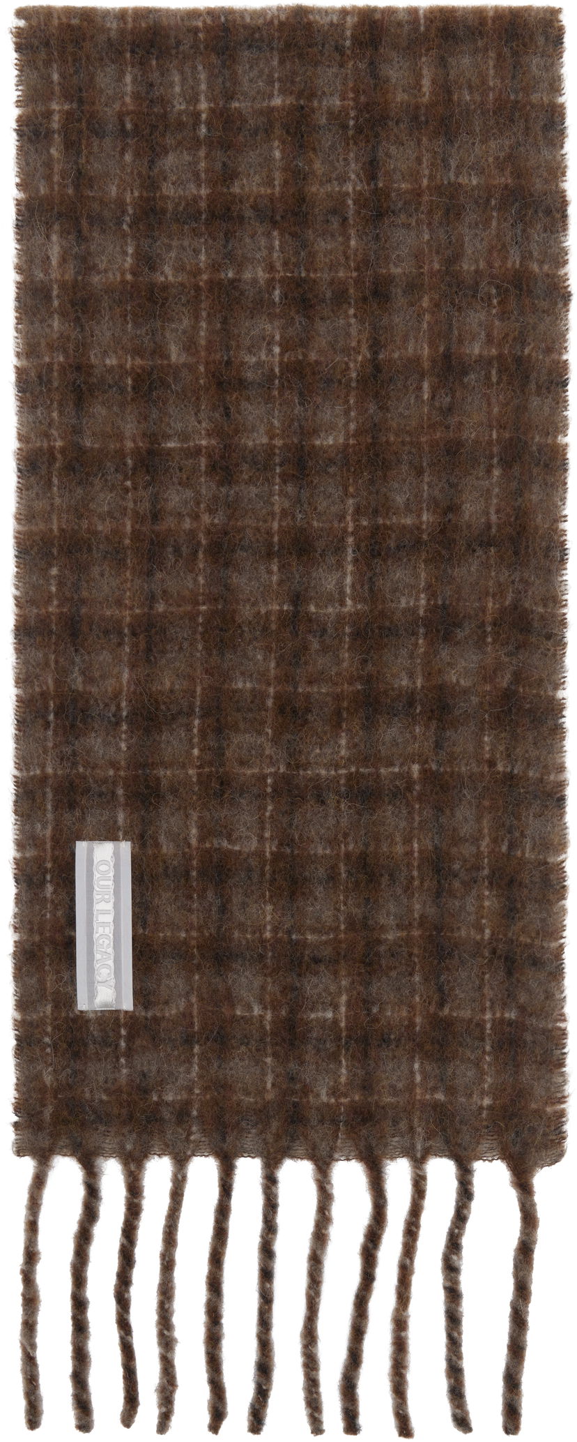 Halsduk OUR LEGACY Our Legacy Estate Checked Scarf Brun | A4258EBF