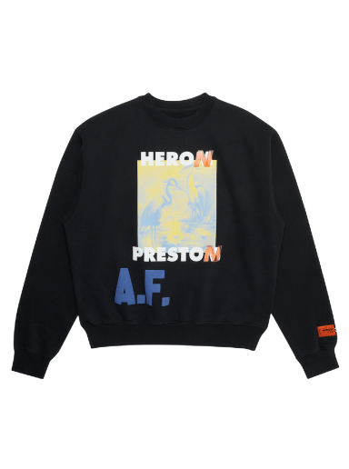 Sweatshirt HERON PRESTON A.F. Authorized Crewneck Svart | HMBA016S22JER0031015