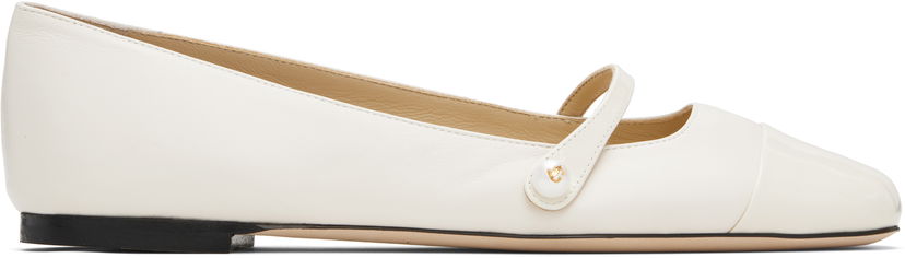Sneakers och skor Jimmy Choo Jimmy Choo Elisa Ballerina Flats Vit | ELISA FLAT