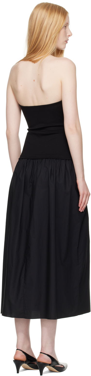 Klä rag & bone rag & bone Irina Mixed-Media Midi Dress Svart | WAC25P3017D817, 2