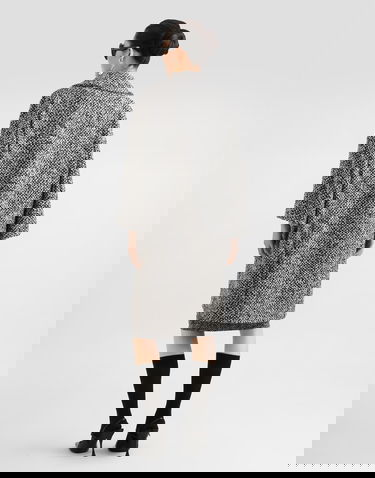 Klä Dolce & Gabbana Dolce & Gabbana Habotai Silk Strapless Chevron Print Dress Svart | F6TWCTFSA7ZHH5QS, 2