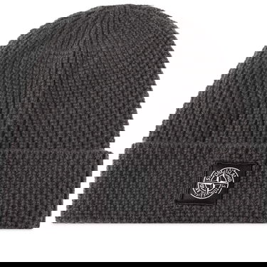 Mössa Stone Island Wool Patch Beanie Grå | 7915N10-V0M67, 0