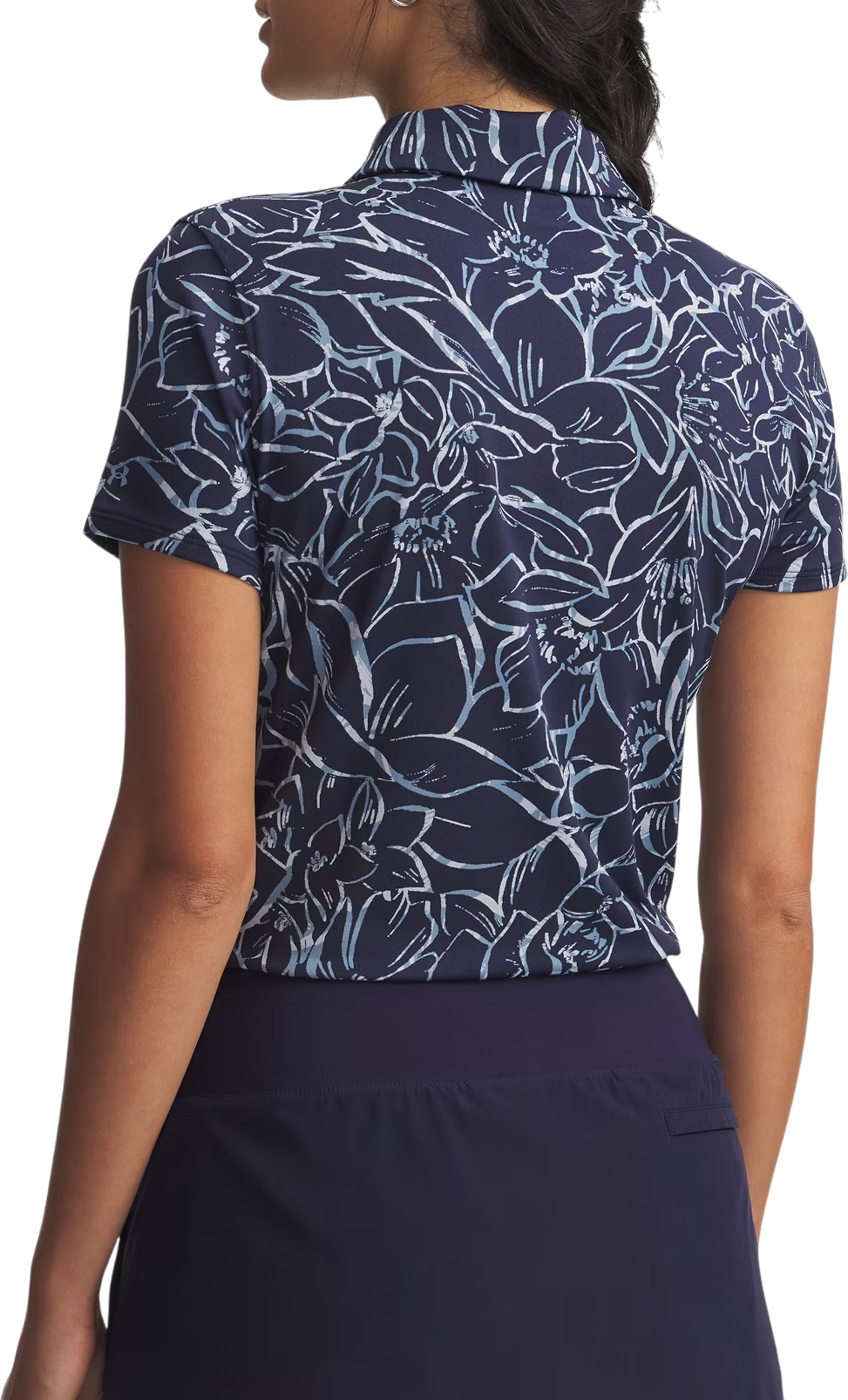 Polotröja Under Armour Playoff 3.0 Floral Printed Polo Mörkblå | 1387148-411, 1