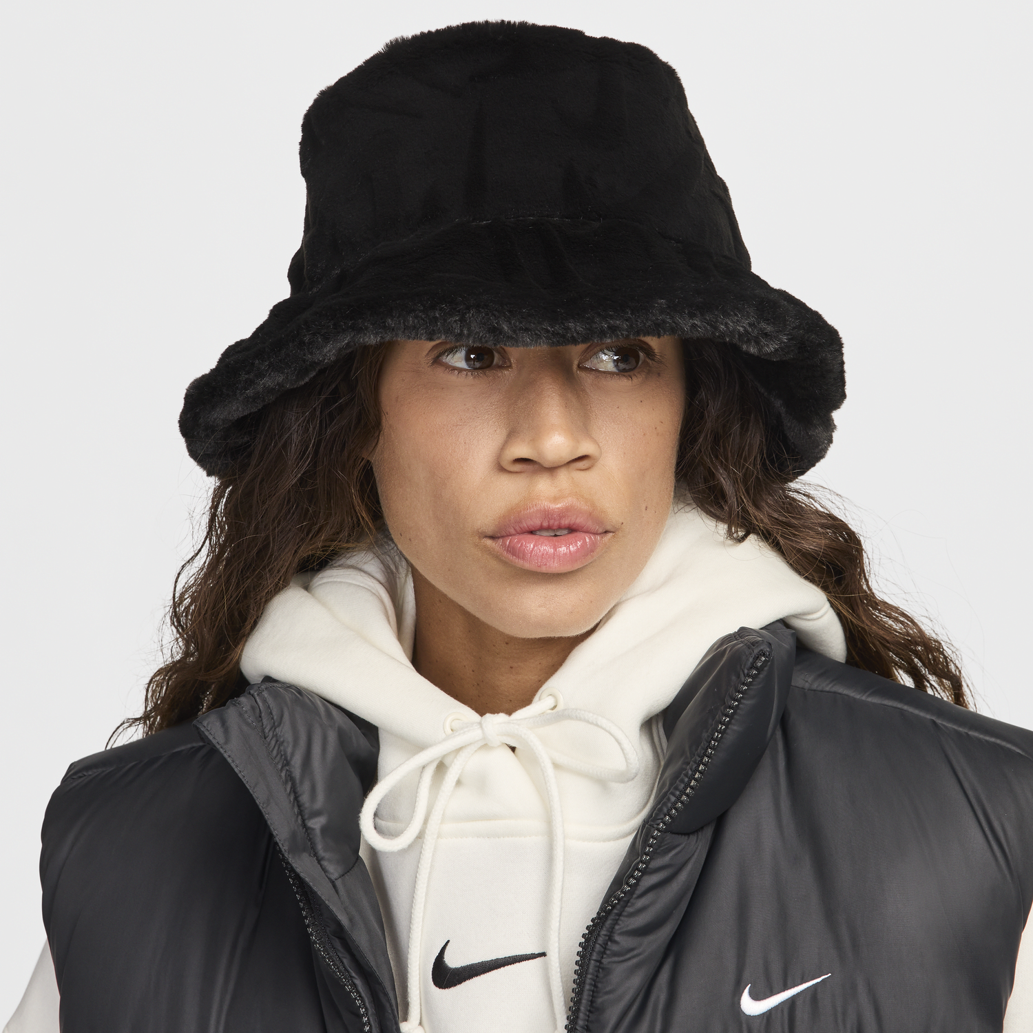 Hatt Nike Apex Faux Fur Bucket Hat Svart | HF7194-010, 0