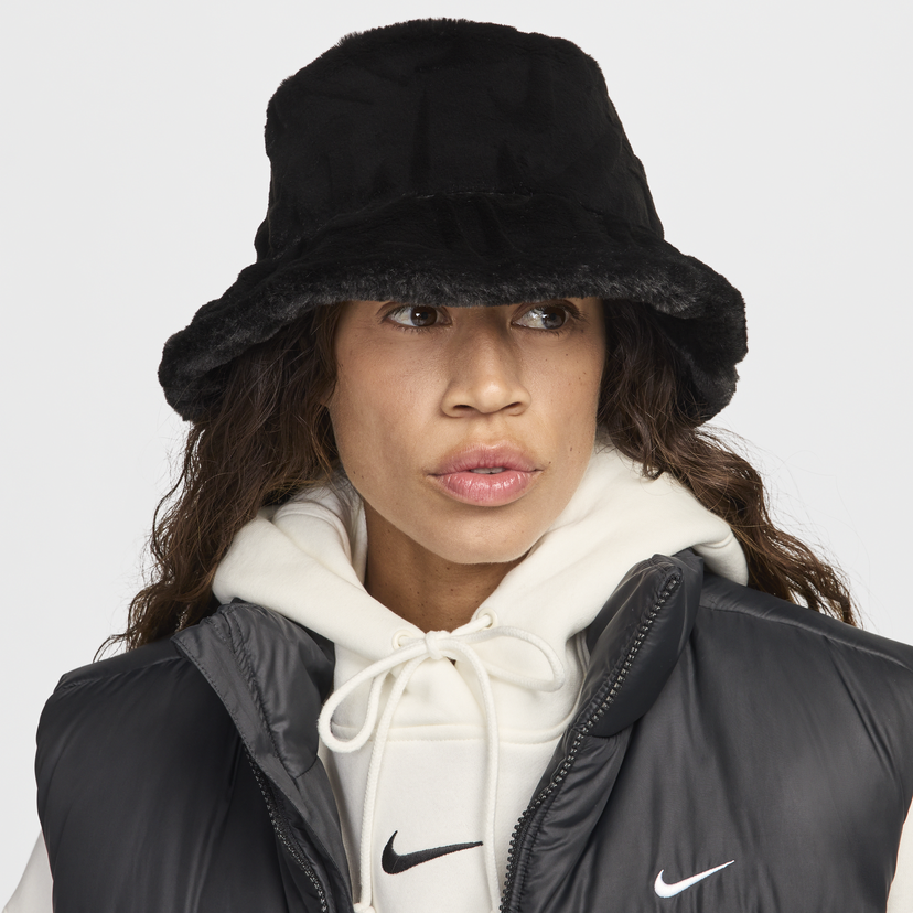 Hatt Nike Apex Faux Fur Bucket Hat Svart | HF7194-010
