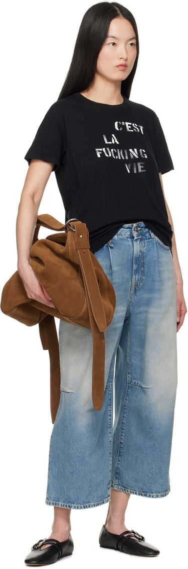 Jeans R13 R13 Cropped Wide Leg Jeans Blå | R13WD046-D306A, 3