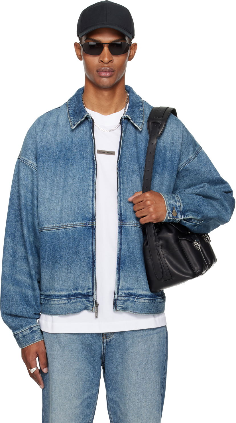 Jacka Fear of God Fear of God ESSENTIALS Denim Trucker Jacket Blå | 202SP254270F