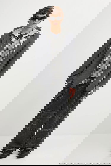 Jacka Maison MIHARA YASUHIRO Maison MIHARA YASUHIRO TRIPLE LAYERED Hooded Blazer Grå | J15JK131, 6