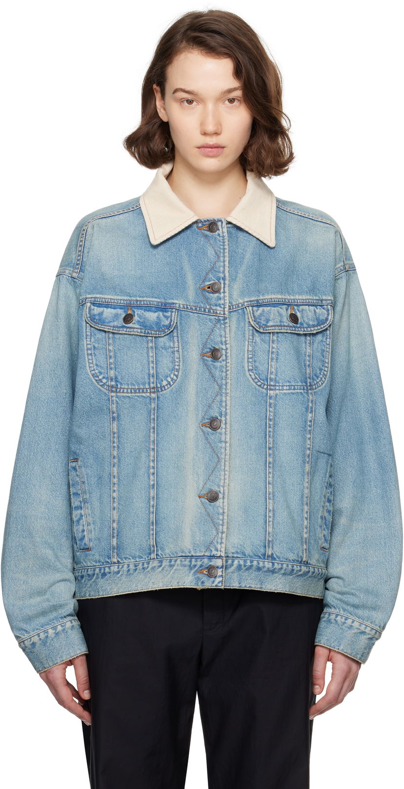 Jacka The Row The Row Jorelle Denim Jacket Blå | 8938-W3932