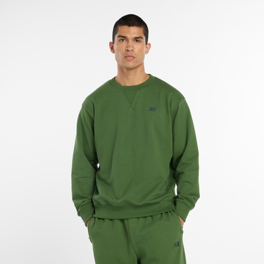 Sweatshirt New Balance Crewneck Sweatshirt Grön | NBMT41506DAE, 0